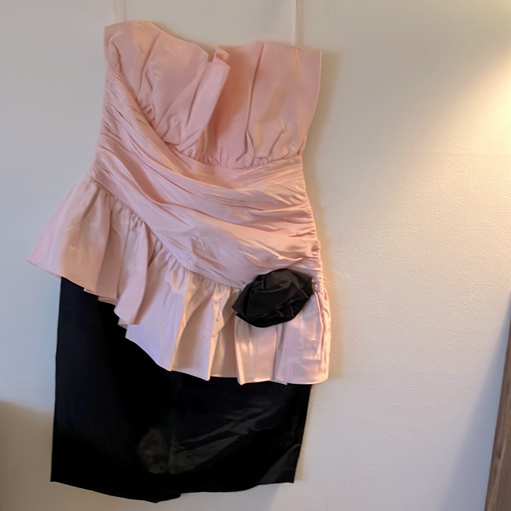 Women Dress Brand TD4 by Electra, Size 11 Junior Color Pink and Black
